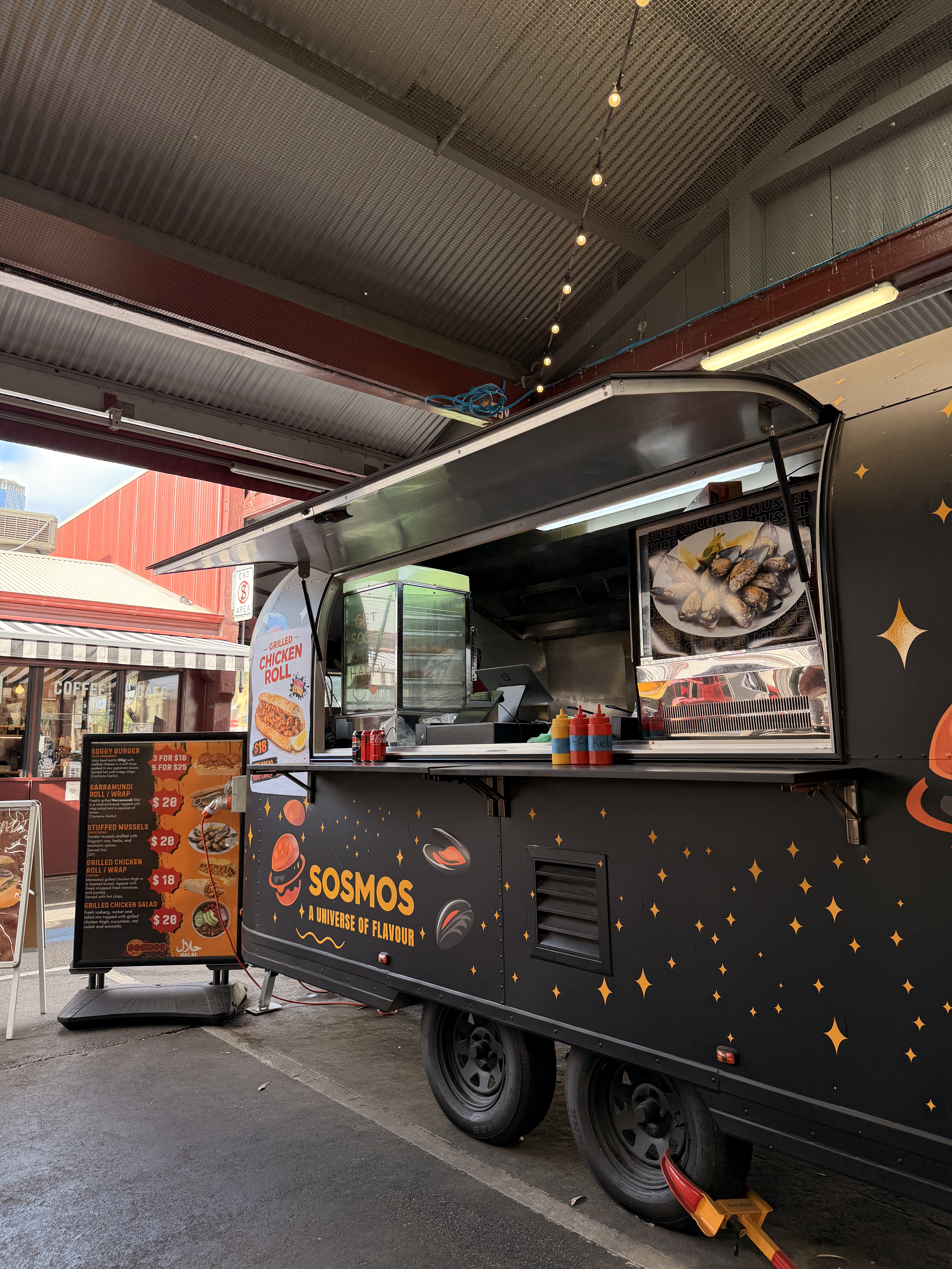 Sosmos truck at Queen Victoria Market